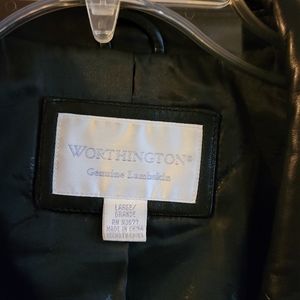 Women's leather jacket size L